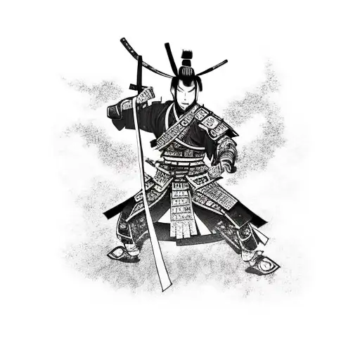 Samurai Warriors In Battle Scenes