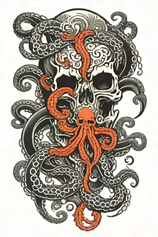 Skull And Octopus