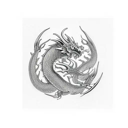 Red And Black Dragons