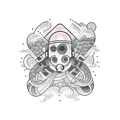 A Man Falling From The Planet