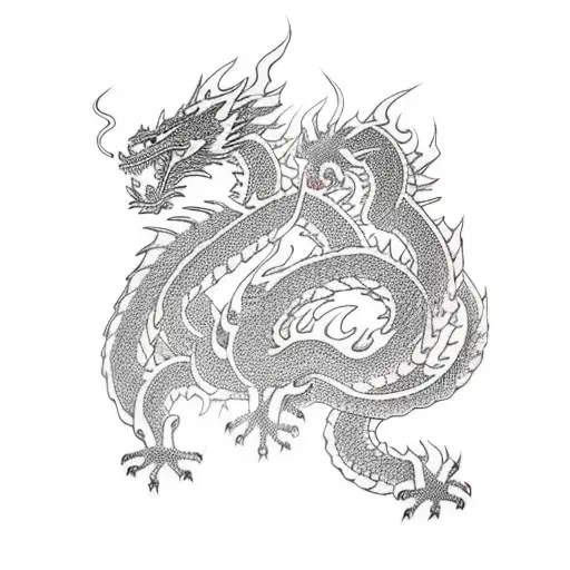 Dragon Spitting Fire