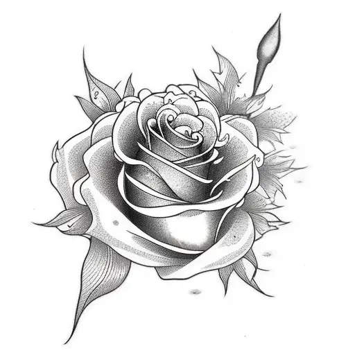 Neotraditional Rose