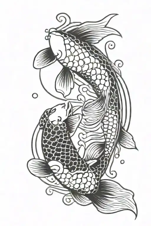 Koi Fish Yin Yang