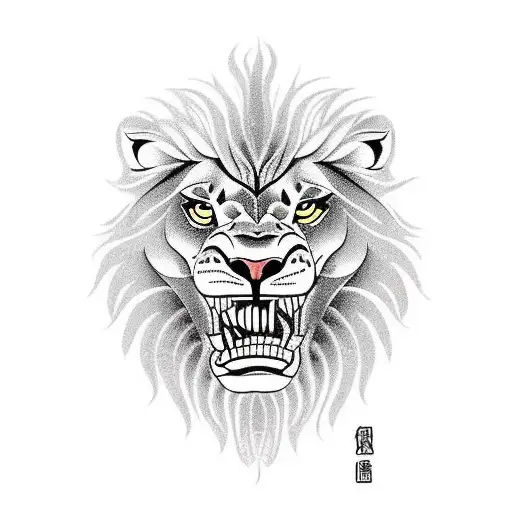 A Lion Holding A Basketball In Its Mouth