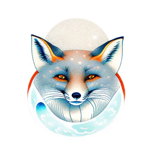 Fox With A Moon On Its Nose