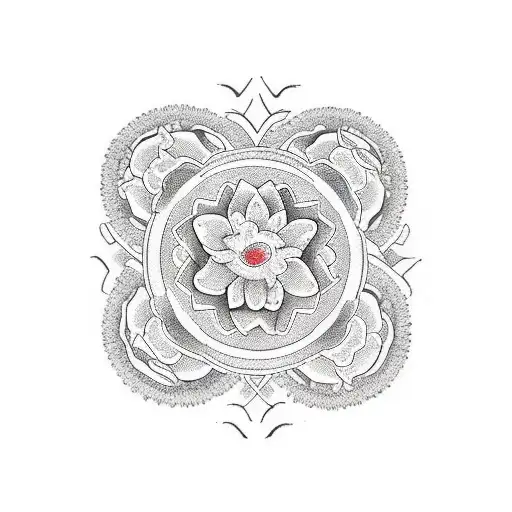 Circle Wreath Flowers With 3 Angel For Men