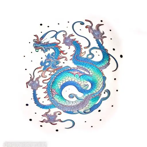 Dragon With Galaxy