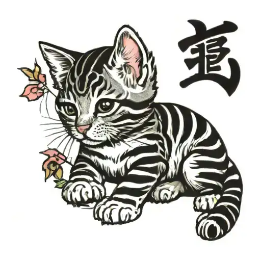 Just A Little Baby Tabby Cat