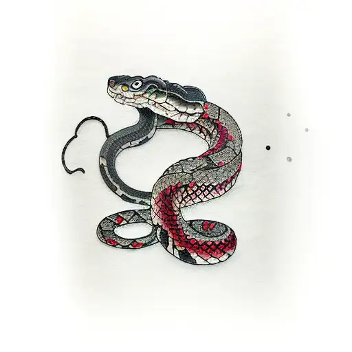 Blackout Arm With Snake