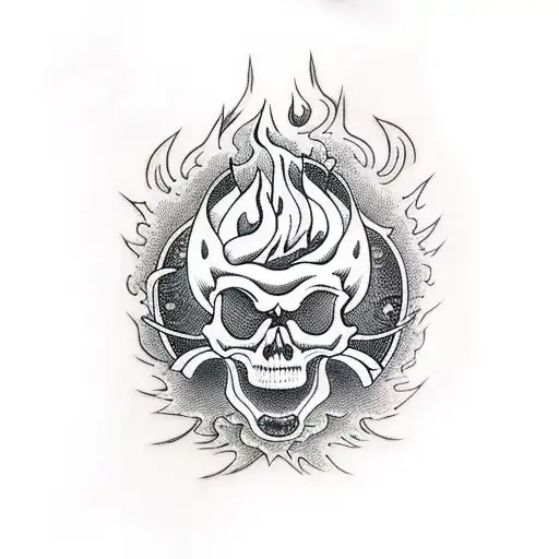 Skull On Fire