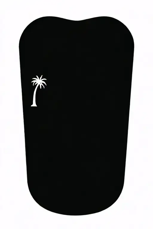 Palm Trees And The Beach