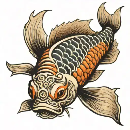 Magikarp Koi Fish Swimming