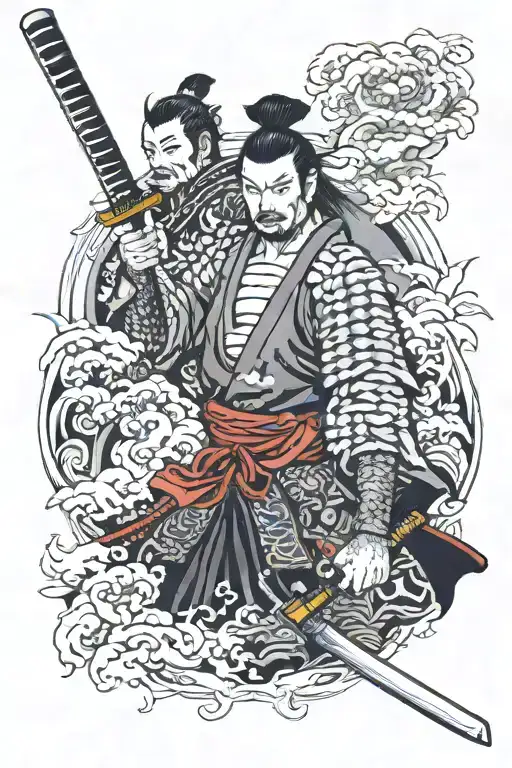 Samurai And Katana