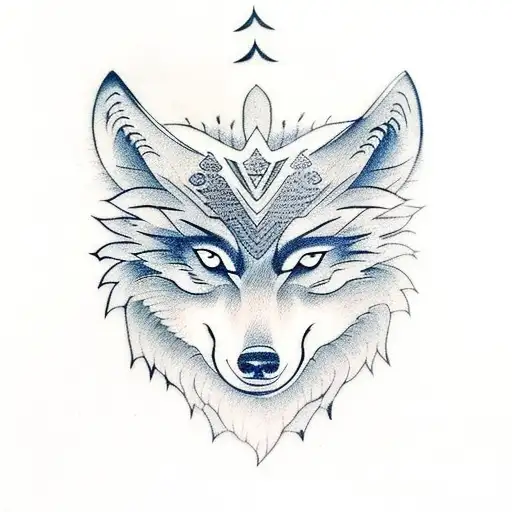 Wolf At The Temple Cloud Background