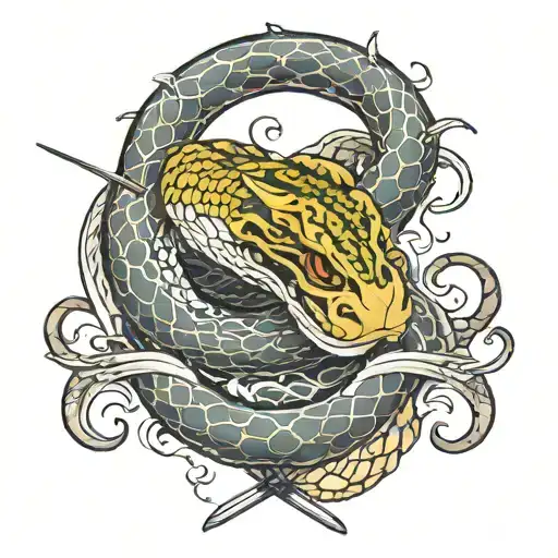 Snake And Sword