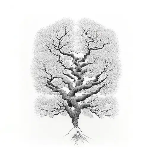 Tree With Roots No Leaves