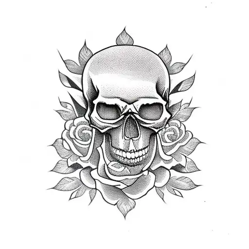 Skull And Roses