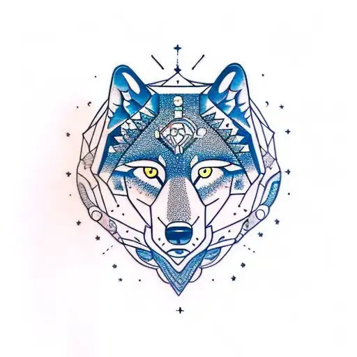 Constellation Body Wolf With Torii Gate