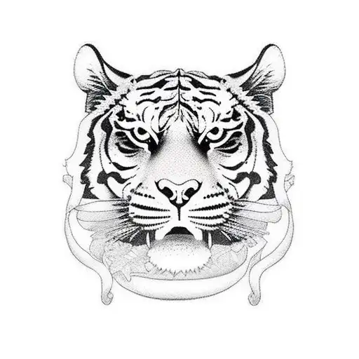 Full Tiger With Body