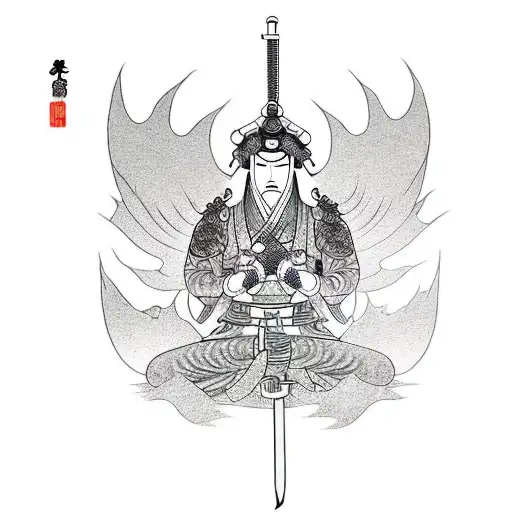 Japanese Sword And Courage