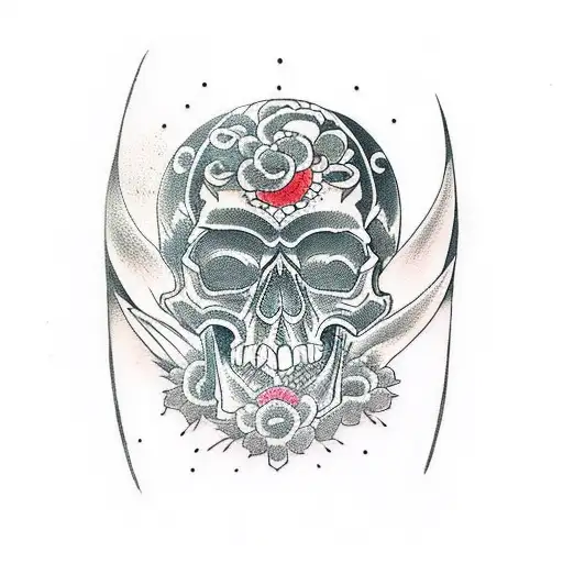 Skull Surfboard Water