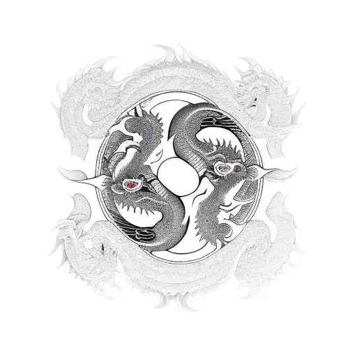 Dragon And Yin-yang