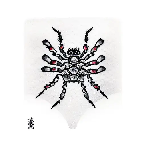 Monster Marking Spider Satanic Citcle