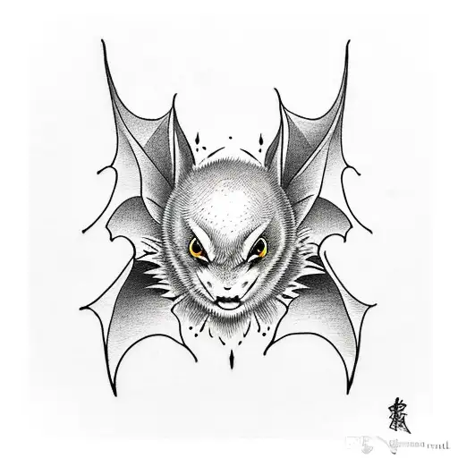 A Cute Looking Bat Cuddeling