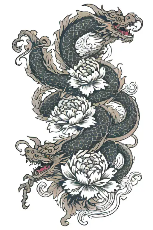 Dragon And Peony