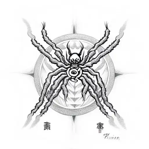 Monster Marking Spider Satanic Circle