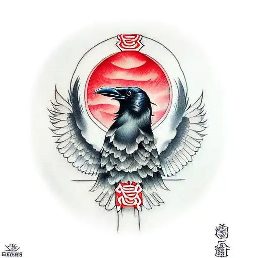 Raven Books Red Circle Background