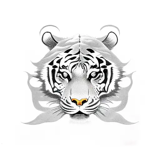 A Powerful Dragon And Tiger Working Out Together