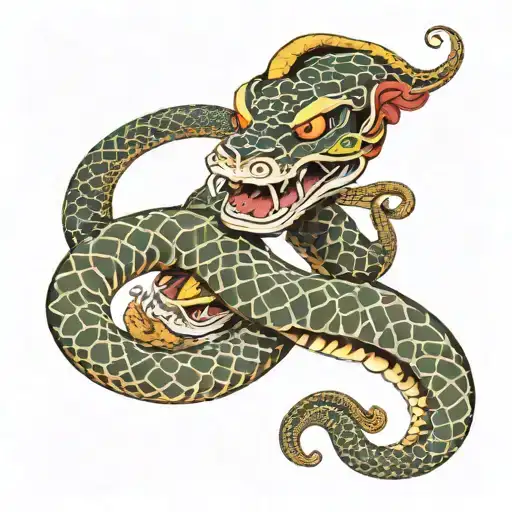 Snake And Masks