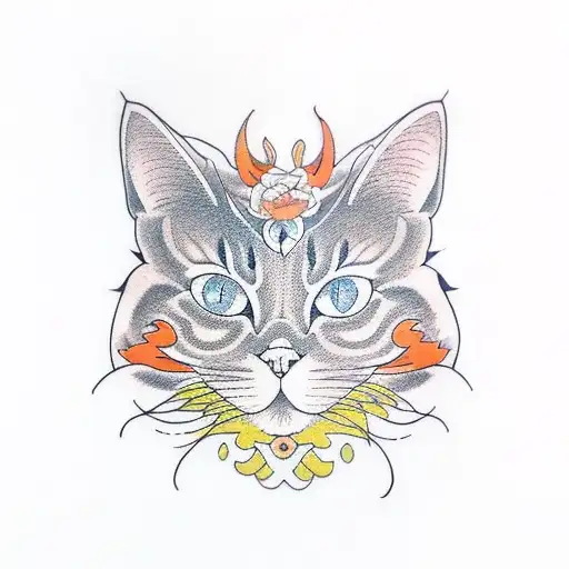 Two Orange Cat Color