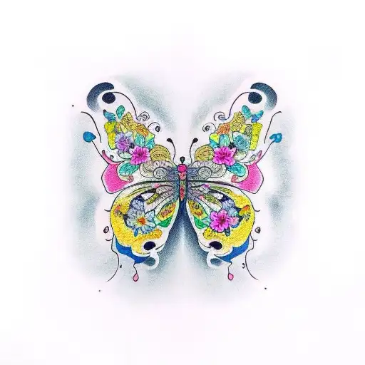 Butterfly With Color