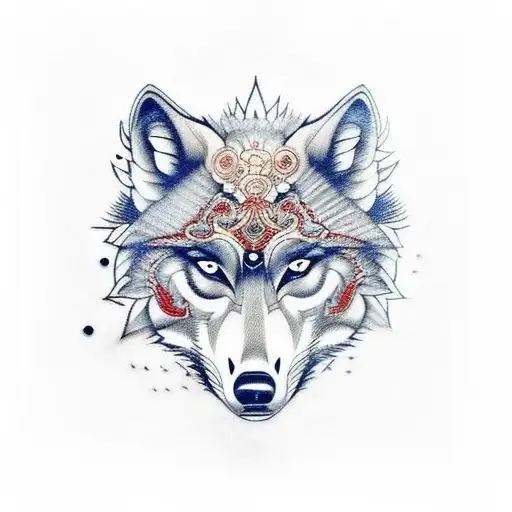 A Little Wolf Learining How To Read