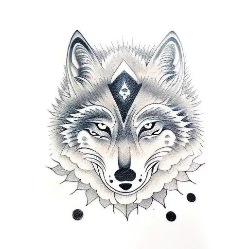 A Little Wolf Learining How To Read