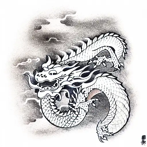 Dragon Wrapping Japanese Tower