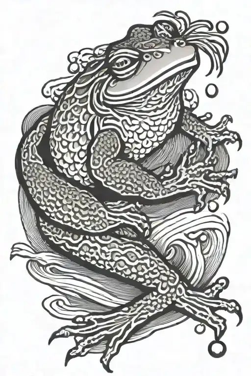 Japanese Frog Fishing