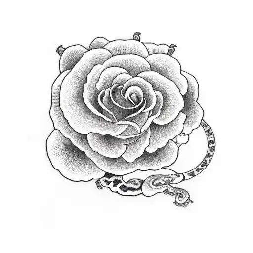 Rose Et Serpent