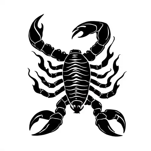 Scorpion And Fire Flames