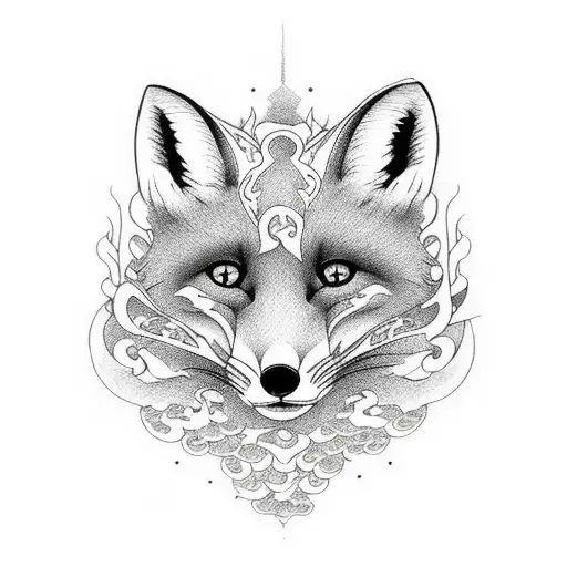 Fox Made Out Of Veins