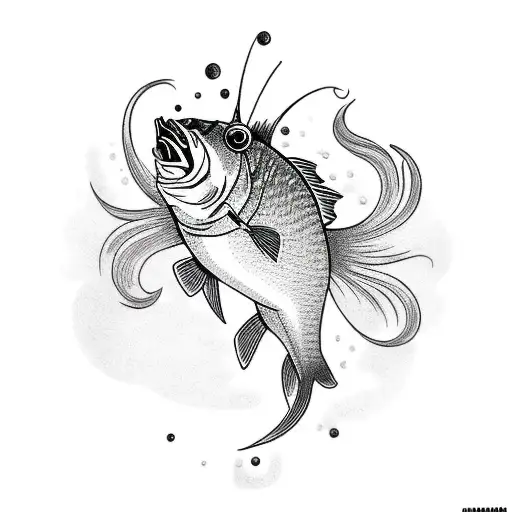 Fish Playing A Guitar Riding A Bicycle