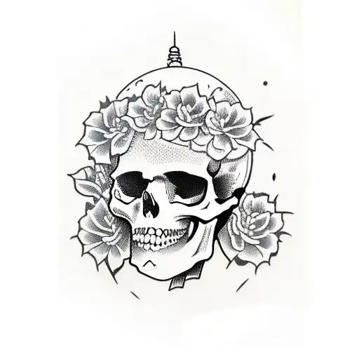 Skull Virgin Mary Plants