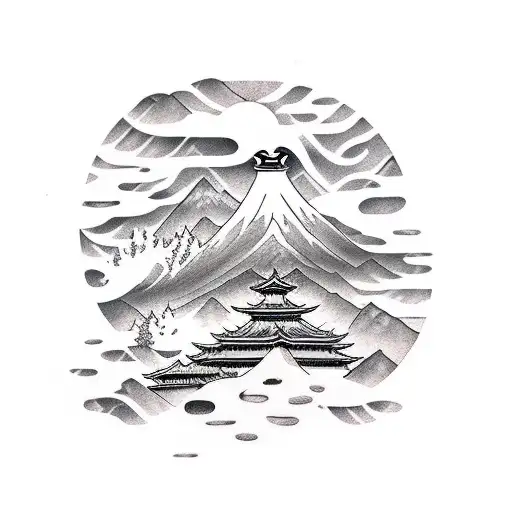 Drift Car In The Mountains