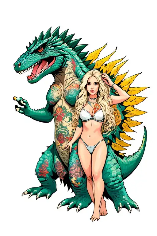 Kesha And Shakira Being Godzilla And Call It Kesheria