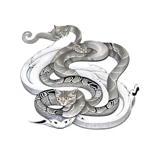 Snake Cat Swords