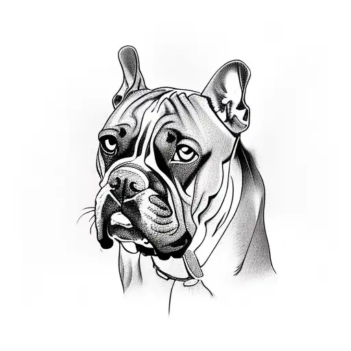 Dark Brown Boxer Dog And A Boxer Dog