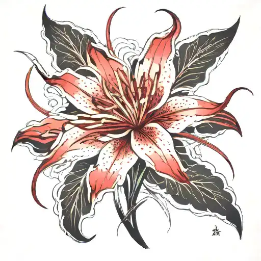 Japanese Spider Lily Flower