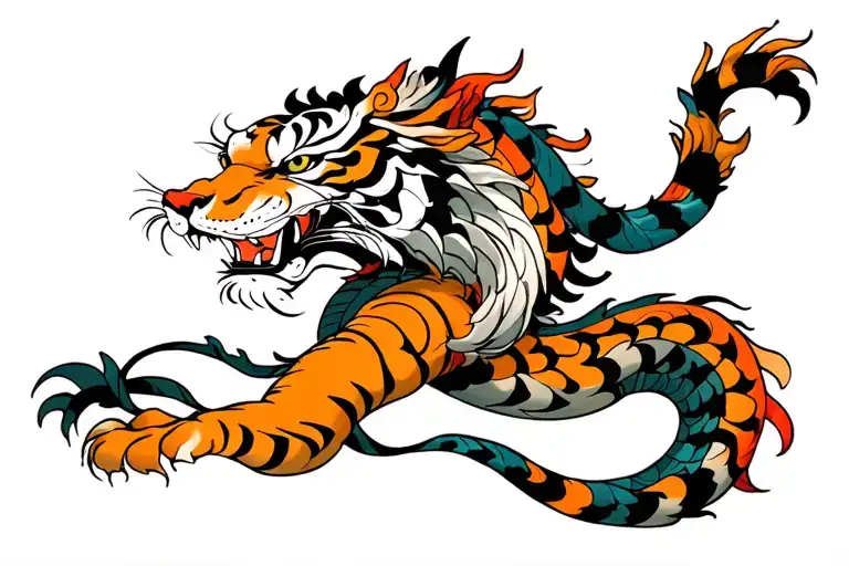 Dragon And Tiger Arm Band Anine